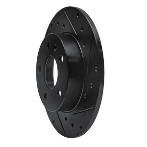 Chevrolet ASTRA Brake Rotor (1) - Rear Right - R1 Concepts - Drilled & Slotted - Black - `02-`08